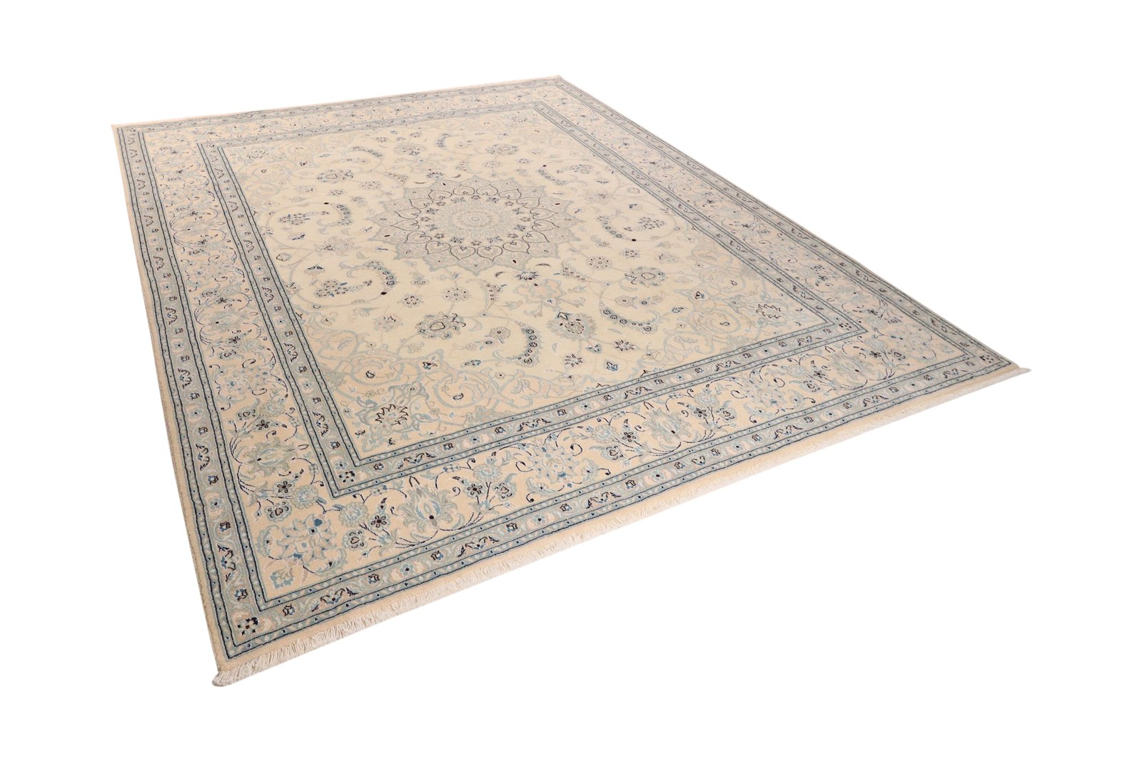 Nain 12La — Hand-knotted, 255x300 cm, Beige, 100% Virgin Wool | View 5
