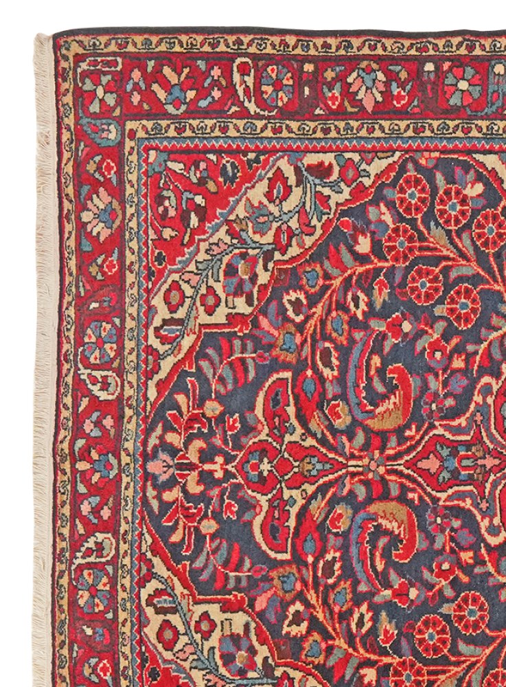 Bourtchalou — Hand-knotted, 143x206 cm, Blue, 100% Virgin Wool | View 3
