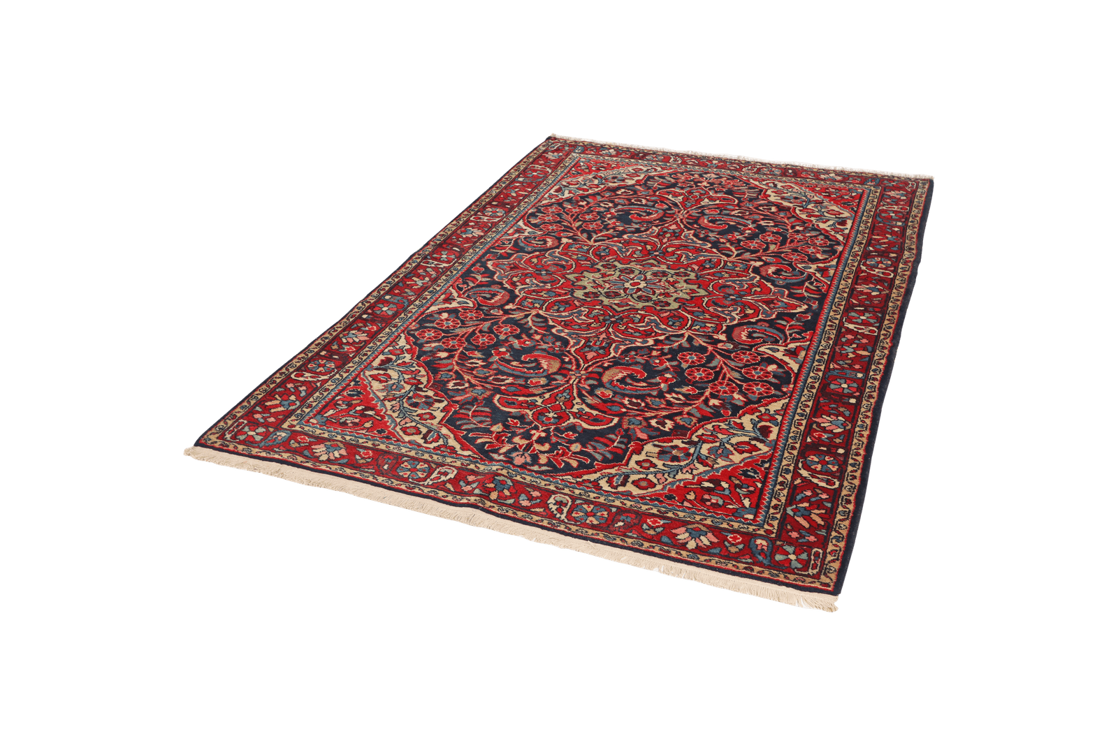 Bourtchalou — Hand-knotted, 143x206 cm, Blue, 100% Virgin Wool | View 5