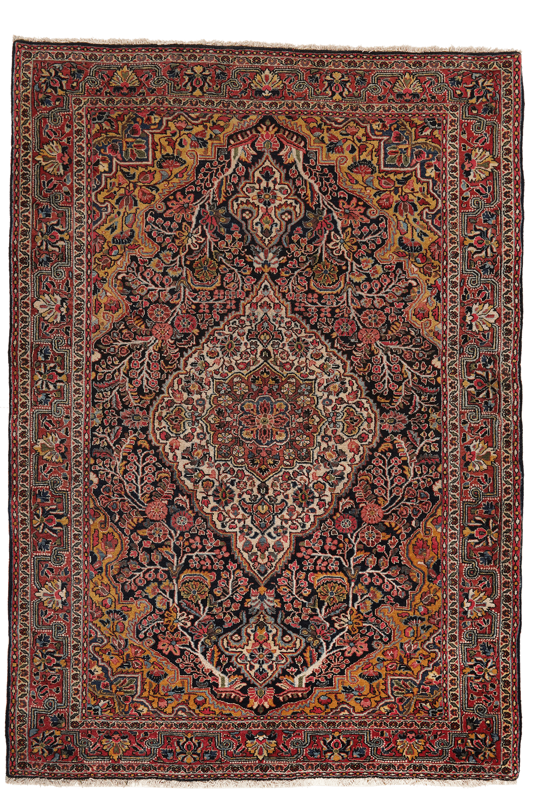 Djozan — Hand-knotted, 143x206 cm, Blue, 100% Virgin Wool | Main view