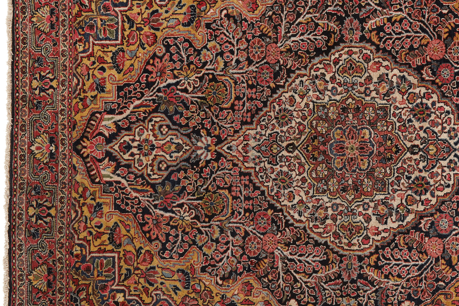 Djozan — Hand-knotted, 143x206 cm, Blue, 100% Virgin Wool | View 3