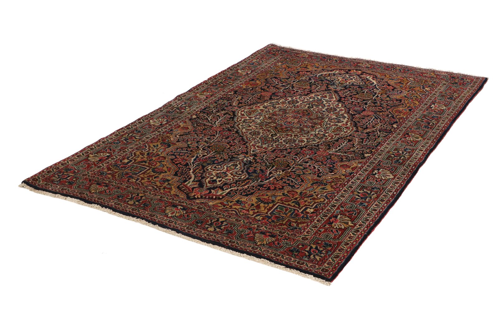 Djozan — Hand-knotted, 143x206 cm, Blue, 100% Virgin Wool | View 6