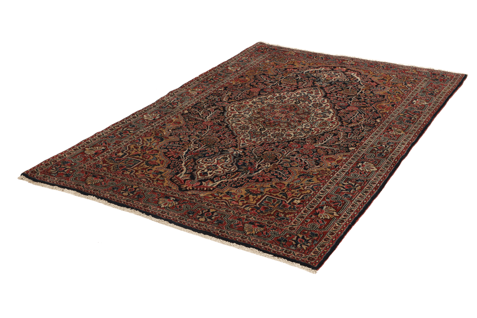 Djozan — Hand-knotted, 143x206 cm, Blue, 100% Virgin Wool | View 6