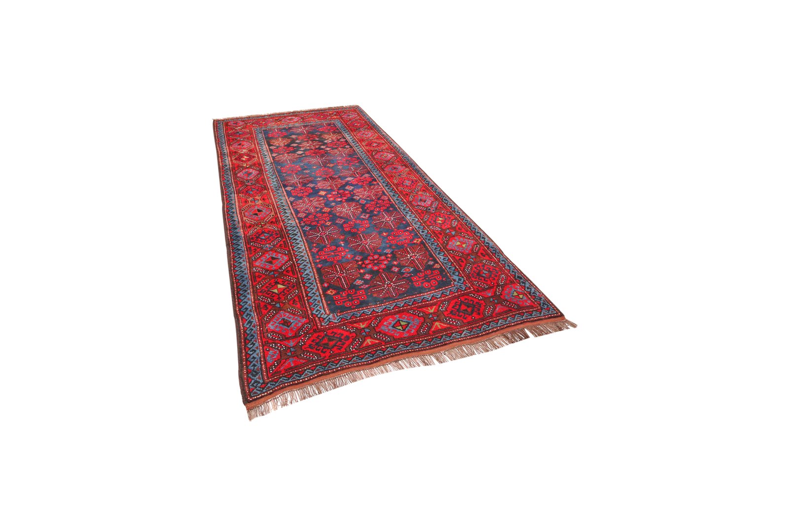 Kordibaf — Hand-knotted, 135x246 cm, Blue, 100% Virgin Wool | View 5