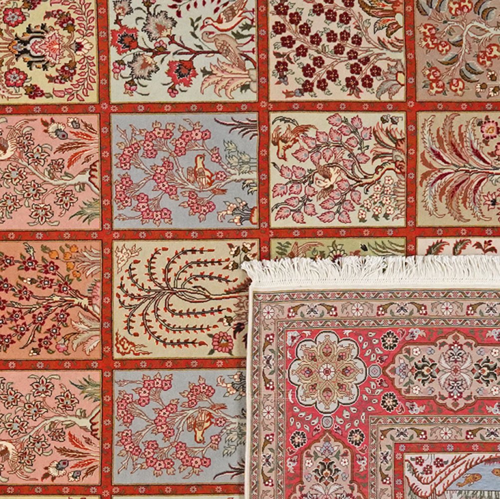 Tabriz 50 Raj — Hand-knotted, 200x299 cm, Multicolor, 100% Virgin Wool | View 6