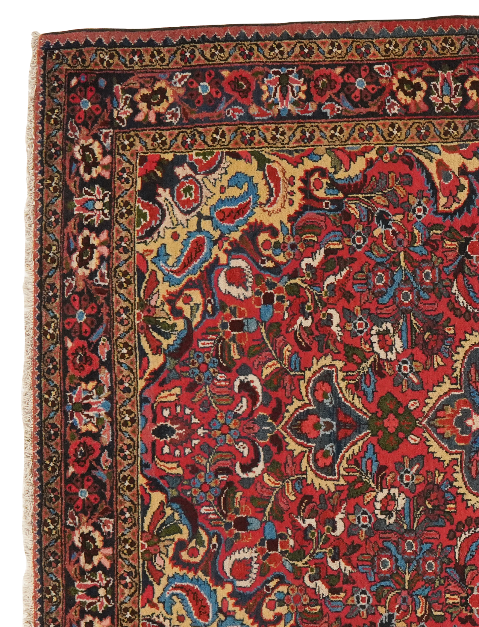 Bourtchalou — Handgefertigt, 206x144 cm, Blau, 100% Virgin Wool | View 4