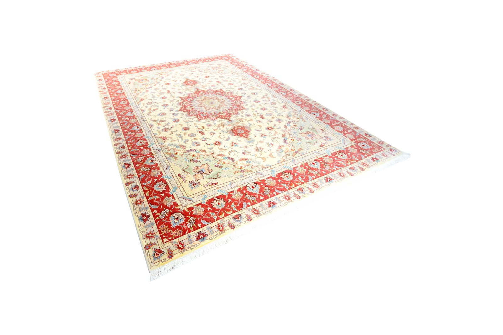 Tabriz 50 Raj — Hand-knotted, 250x350 cm, Beige, 100% Virgin Wool | View 5