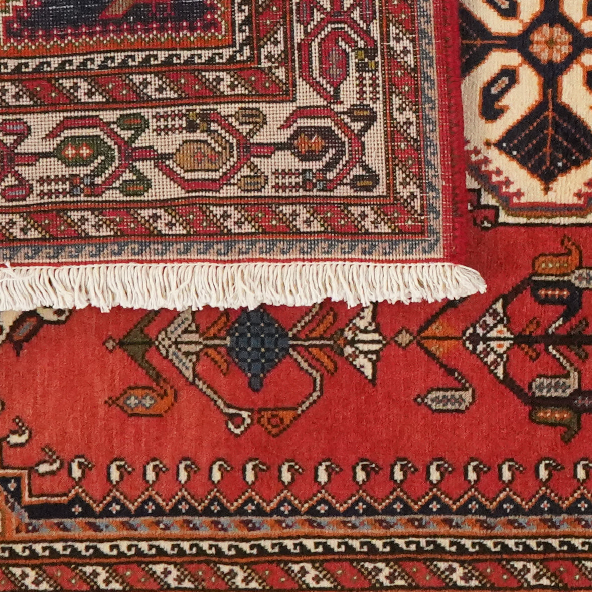 Nasrabad — Hand-knotted, 100x150 cm, Red, 100% Virgin Wool | View 6