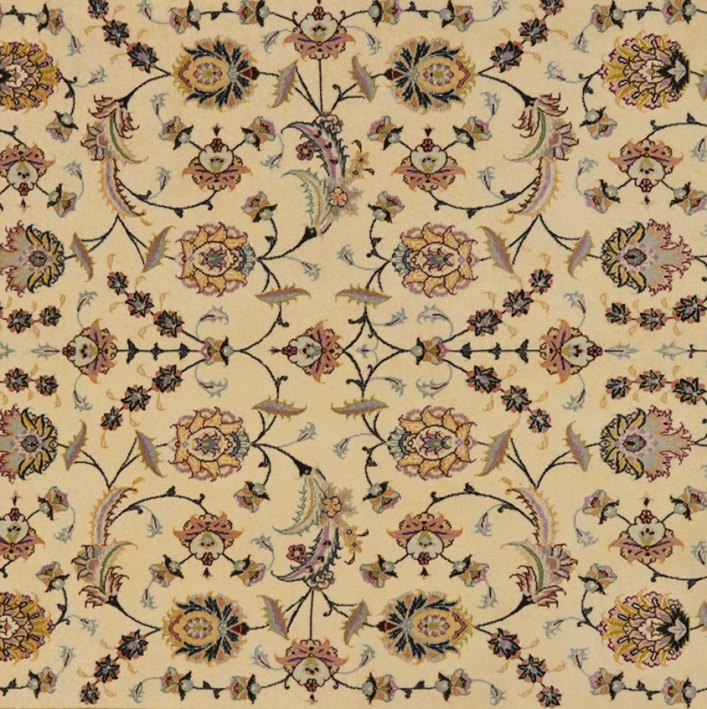 Tabriz 50 Raj — Hand-knotted, 151x229 cm, Beige, 100% Virgin Wool | View 4