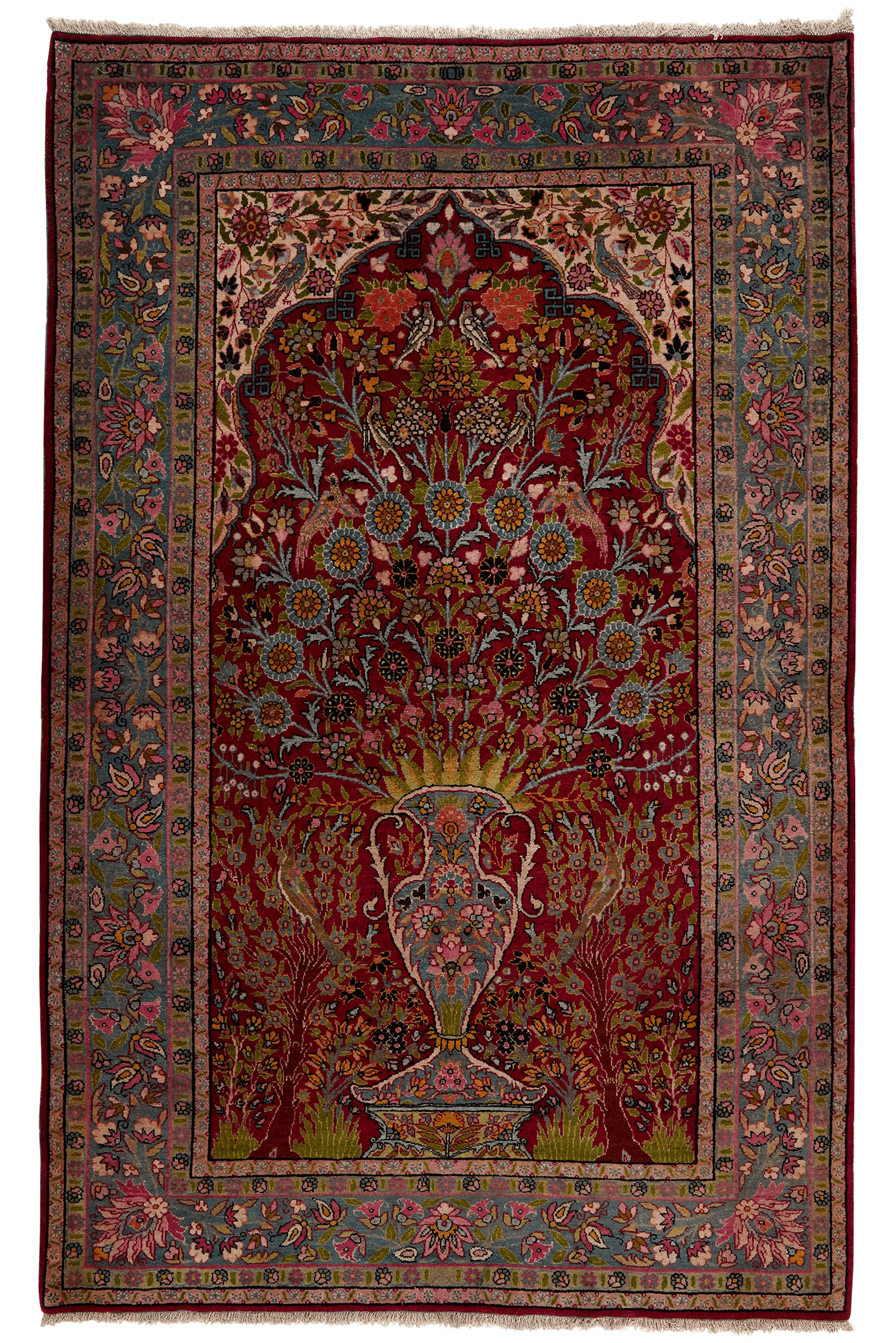 Teheran — Hand-knotted, 145x230 cm, Red, 100% Virgin Wool | Main view