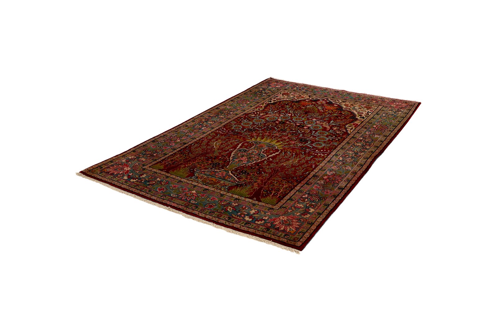 Teheran — Hand-knotted, 145x230 cm, Red, 100% Virgin Wool | View 5