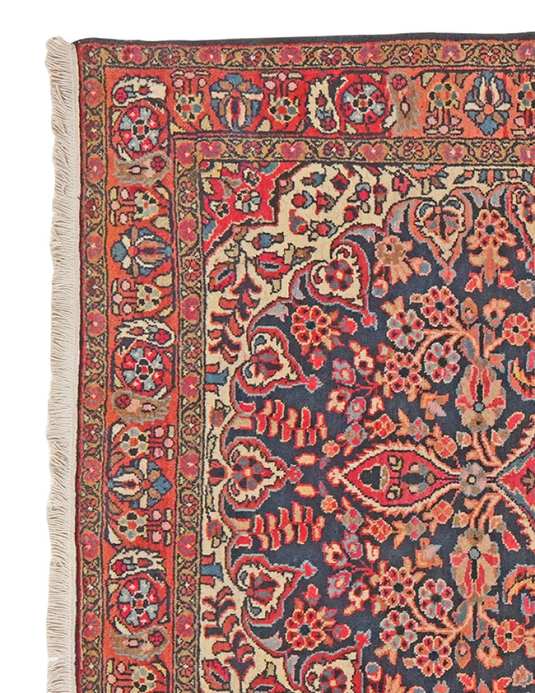 Bourtchalou — Hand-knotted, 138x207 cm, Blue, 100% Virgin Wool | View 3