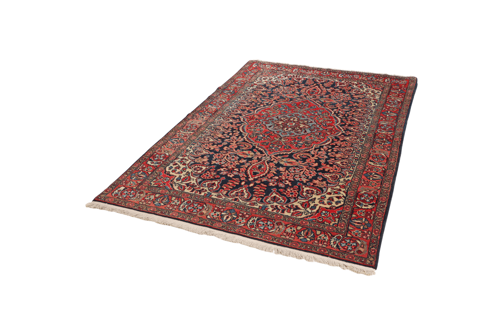 Bourtchalou — Hand-knotted, 138x207 cm, Blue, 100% Virgin Wool | View 5