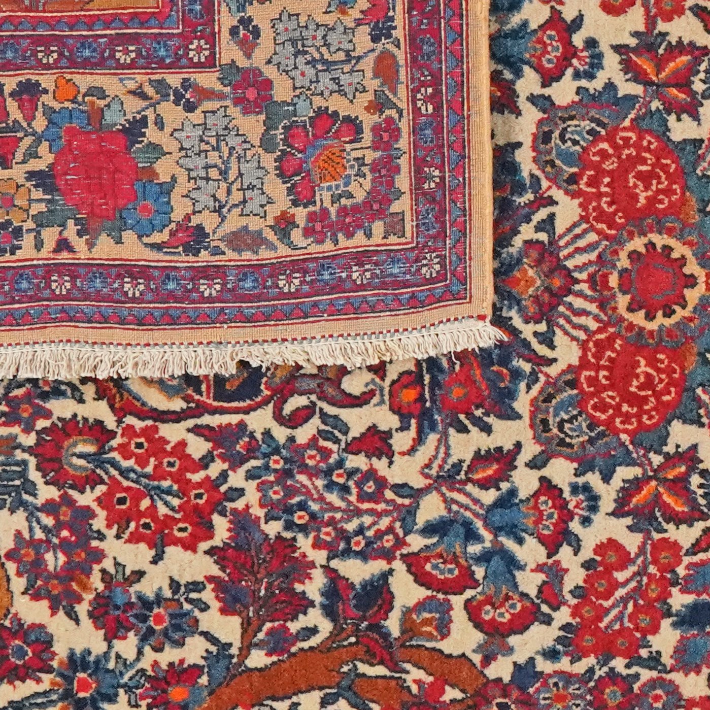 Ghazvin — Hand-knotted, 136x204 cm, Beige, 100% Virgin Wool | View 6