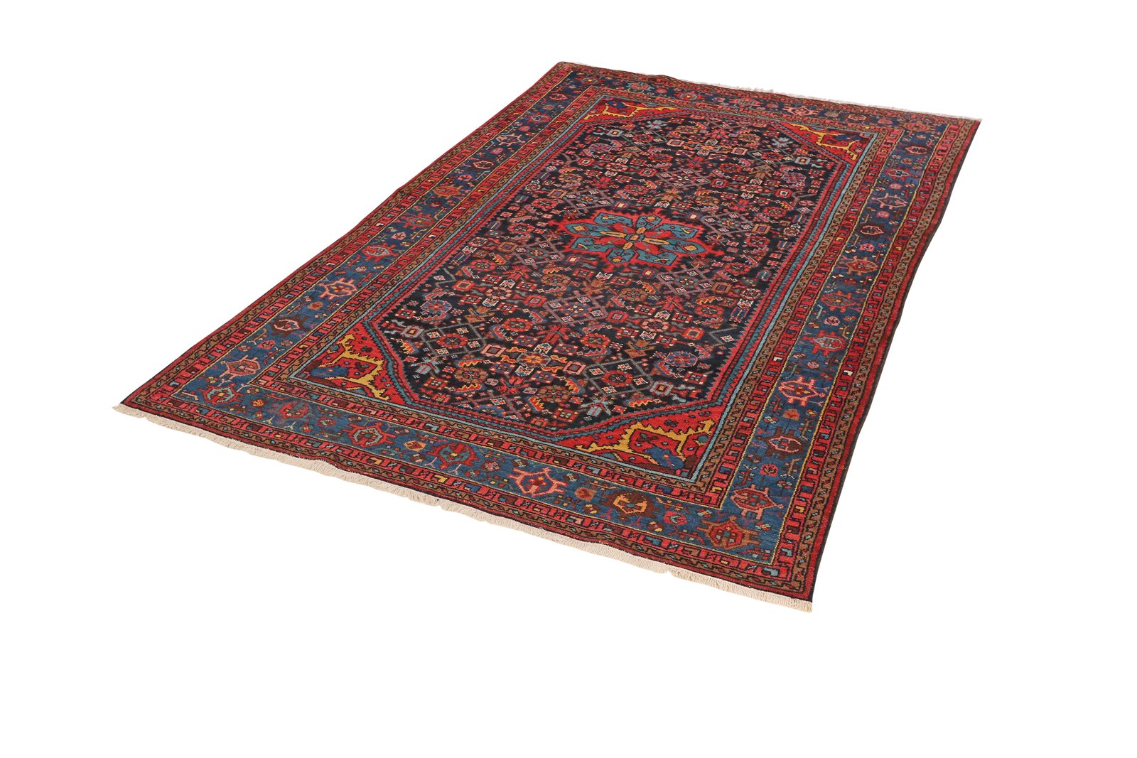 Indjelass — Hand-knotted, 135x200 cm, Blue, 100% Virgin Wool | View 5