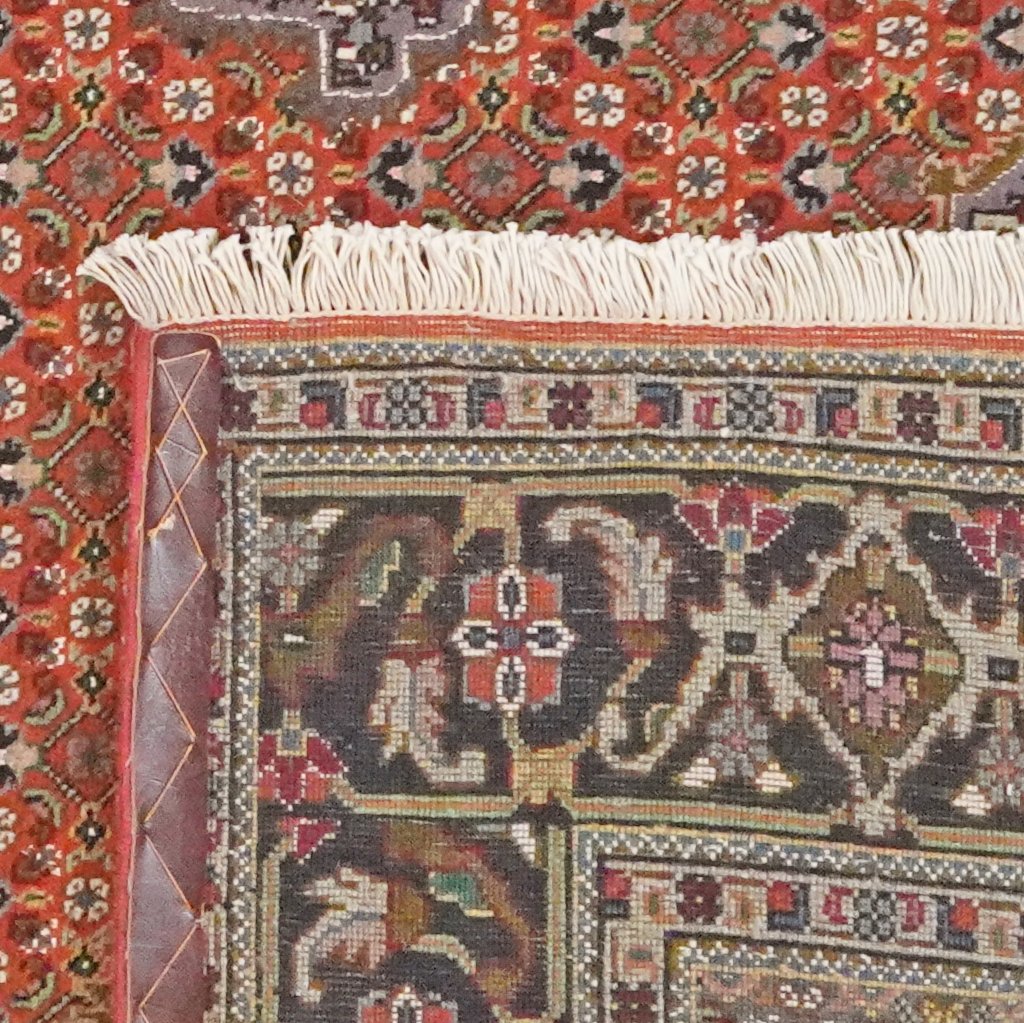 Tabriz 40 Raj — Hand-knotted, 154x200 cm, Red, 95% Schurwolle, 5% Seide | View 6
