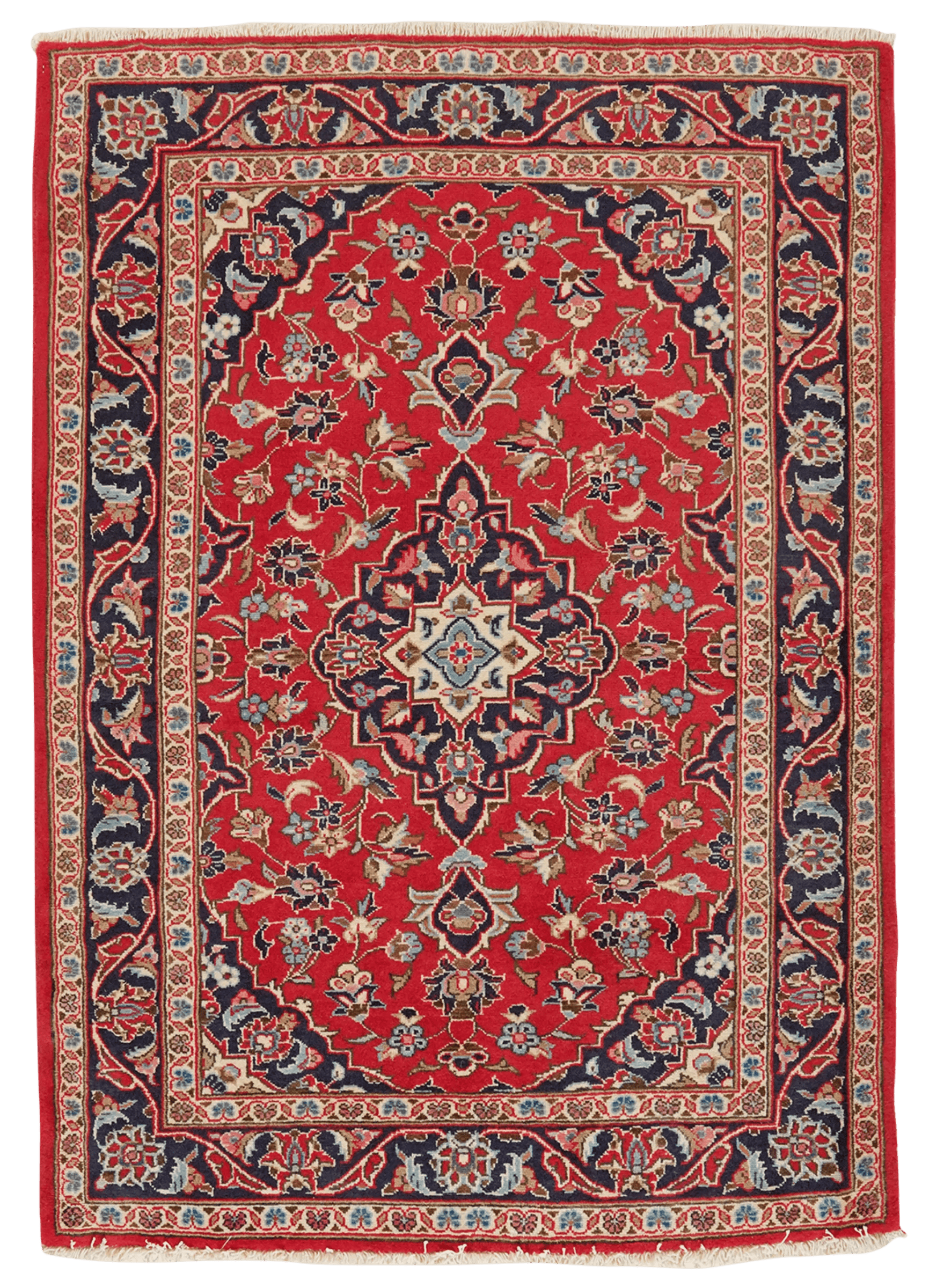 Ardakan — Hand-knotted, 104x149 cm, Red, 100% Virgin Wool | Main view