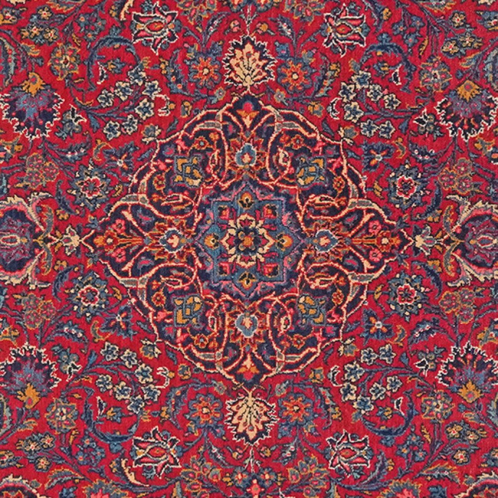 Ghazvin — Hand-knotted, 130x198 cm, Red, 100% Virgin Wool | View 4