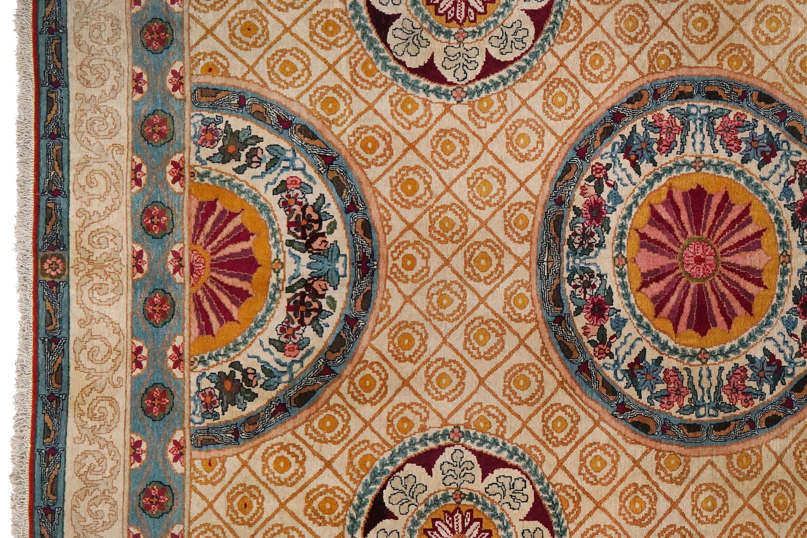Ghoum — Hand-knotted, 140x210 cm, Beige, 100% Virgin Wool | View 3