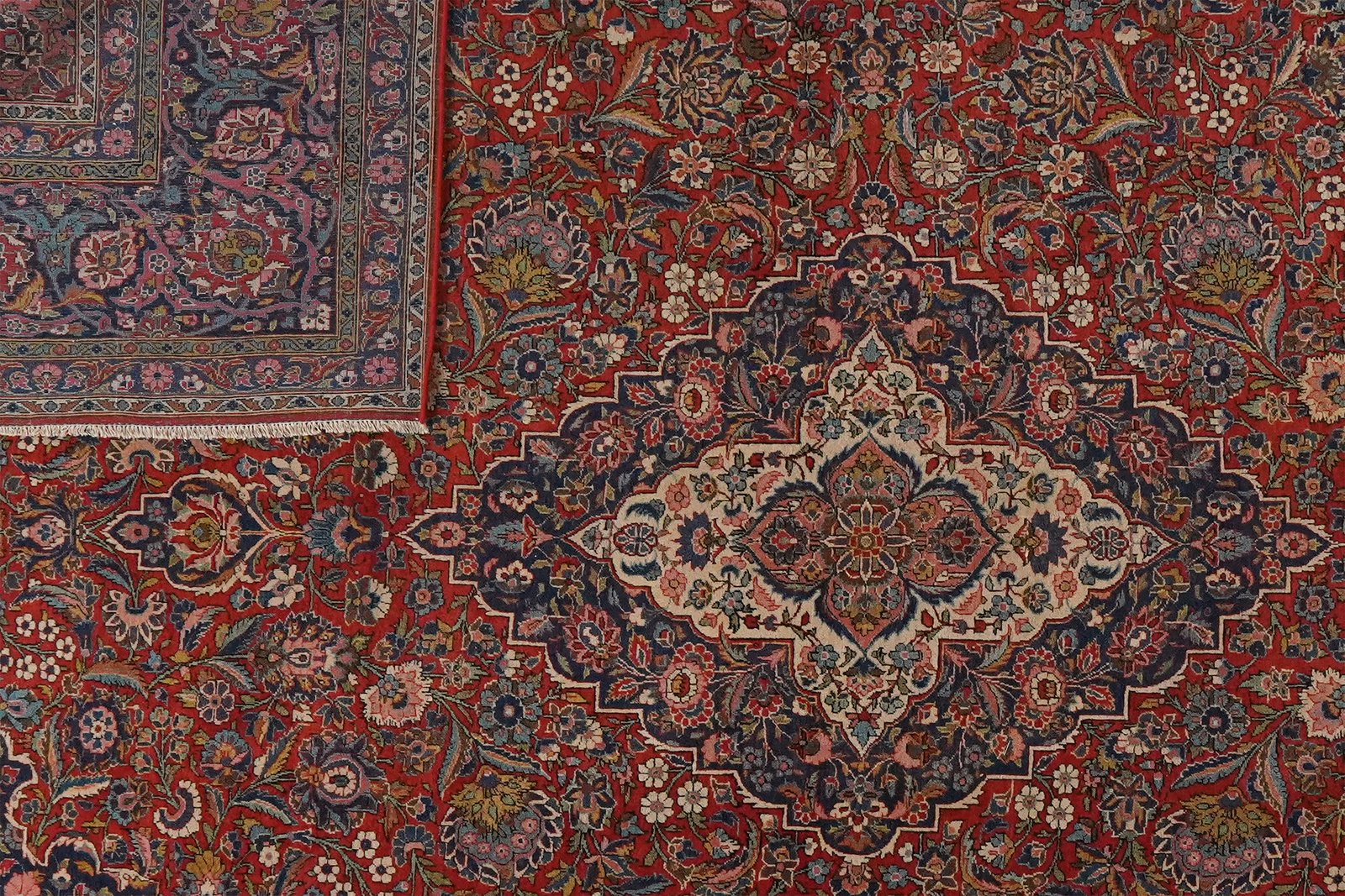 Kashan — Hand-knotted, 268x358 cm, Red, 100% Virgin Wool | View 5