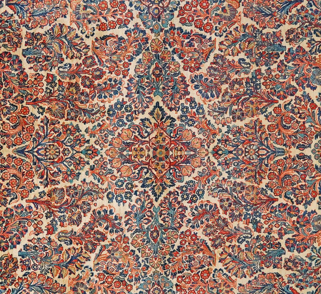 Sarough — Hand-knotted, 265x345 cm, Beige, 100% Virgin Wool | View 4