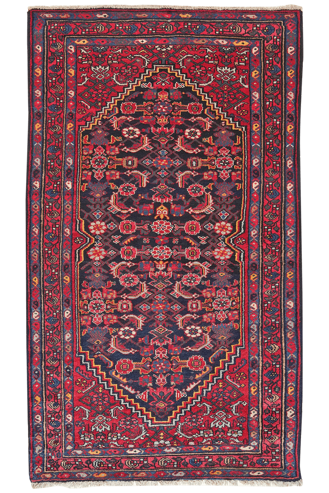 Indjelass — Hand-knotted, 122x213 cm, Blue, 100% Virgin Wool | Main view