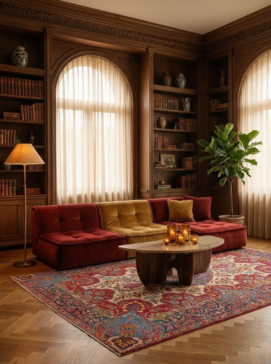 Tabriz Old — Hand-knotted, 140x200 cm, Beige, 100% Virgin Wool | Back view