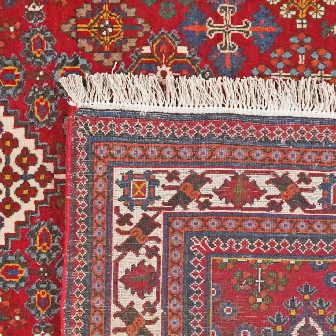 Meymeh — Hand-knotted, 110x166 cm, Red, 100% Virgin Wool | View 6