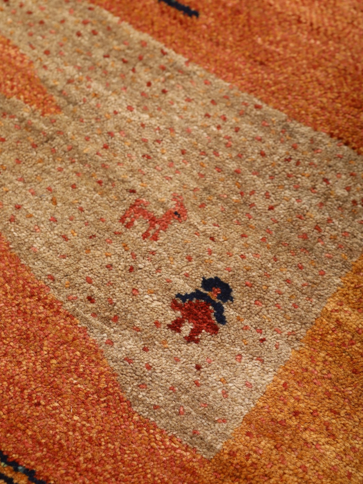 Rizbaf — Hand-knotted, 416x583 cm, Orange, 100% Virgin Wool | View 10