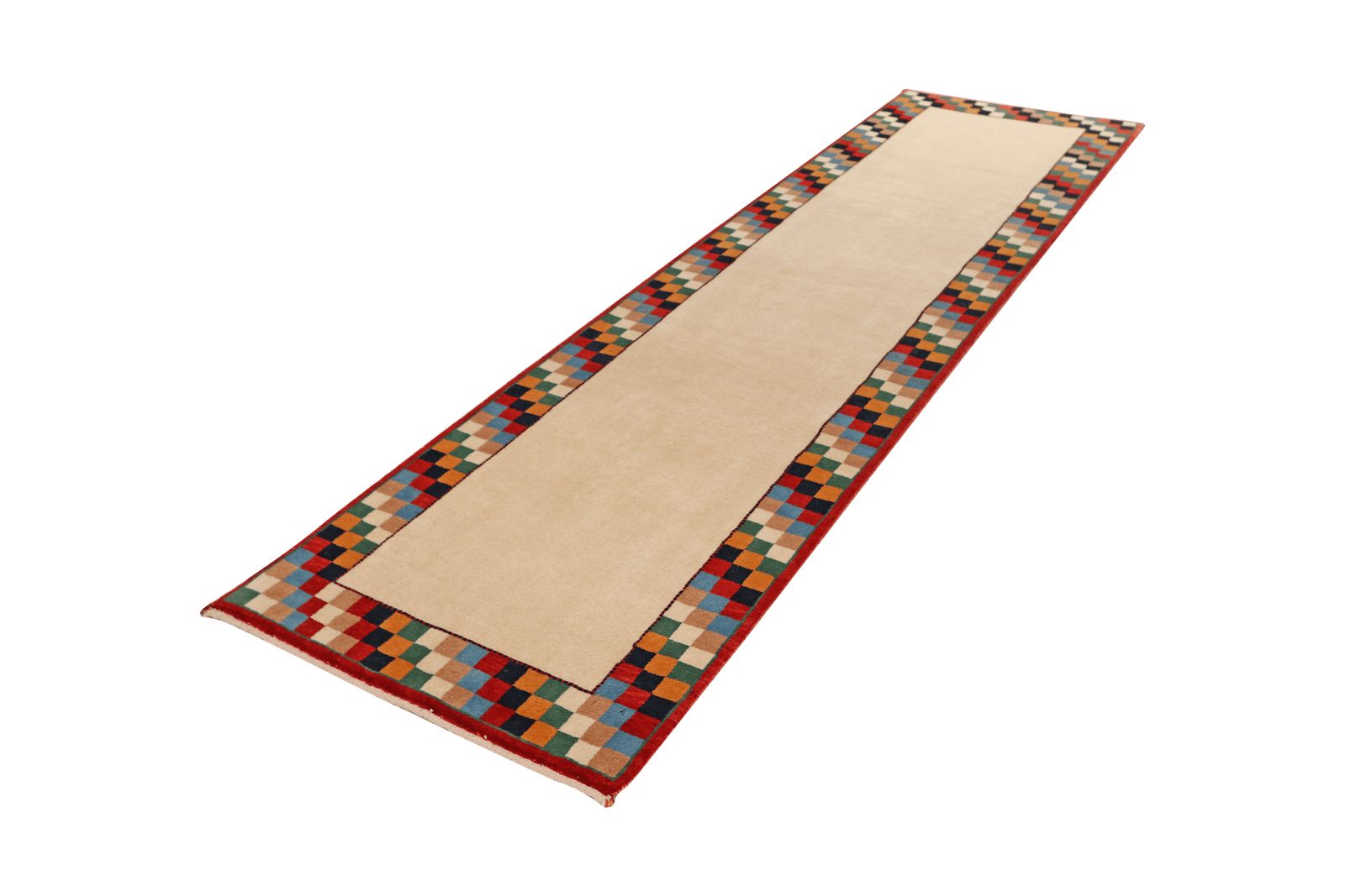 Rizbaf — Hand-knotted, 85x322 cm, Beige, 100% Virgin Wool | View 5