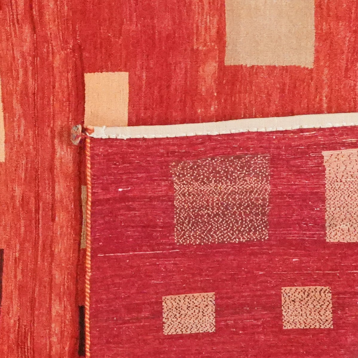 Rizbaf — Hand-knotted, 247x336 cm, Red, 100% Virgin Wool | View 6