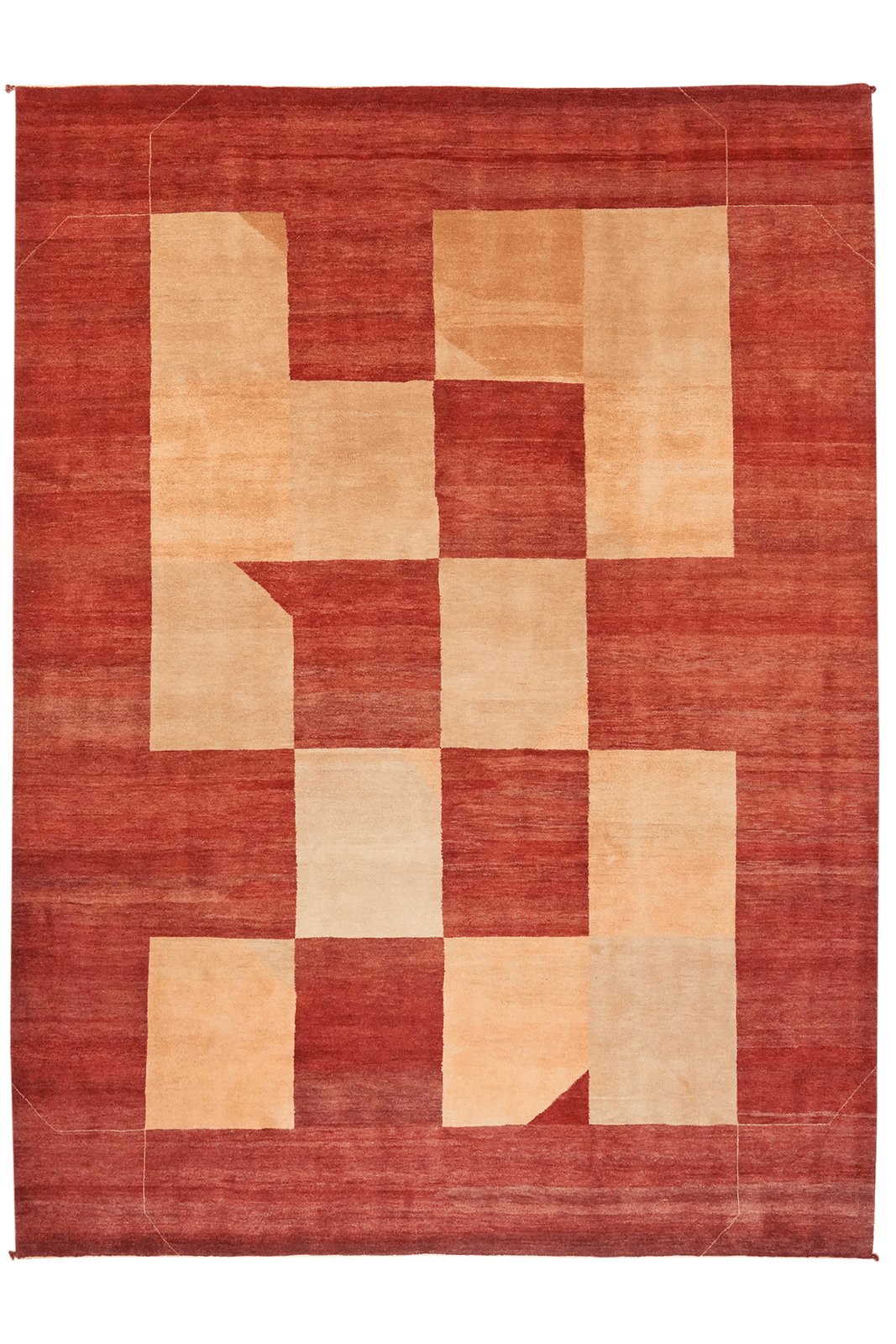 Rizbaf — Hand-knotted, 252x338 cm, Beige, 100% Virgin Wool | Main view