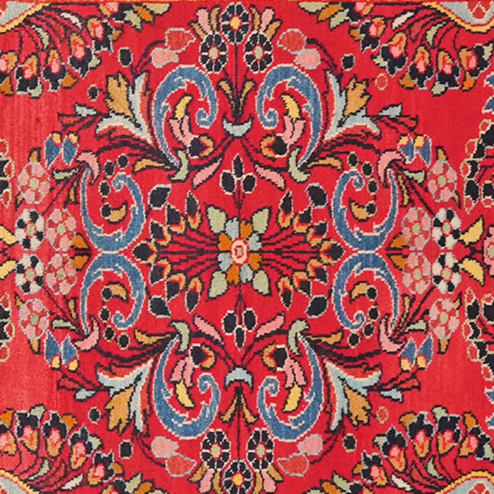 Lilian — Handgefertigt, 152x110 cm, Blau, 100% Virgin Wool | View 5