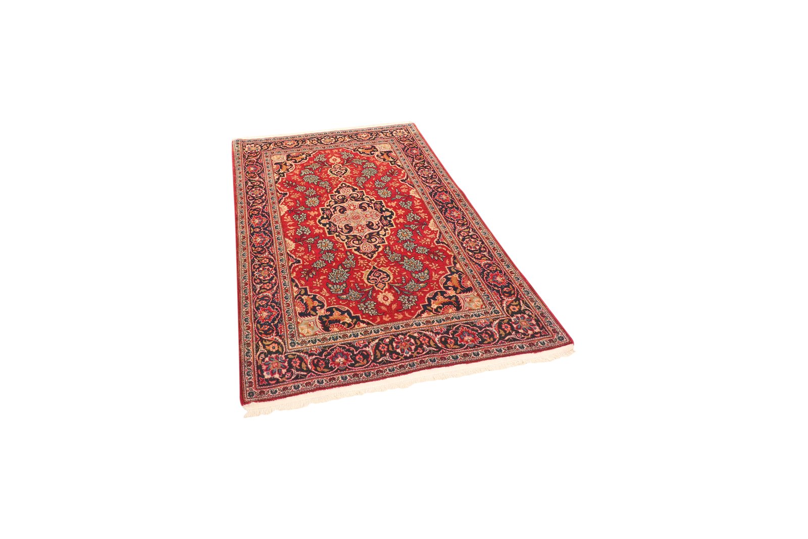 Kashan — Hand-knotted, 106x154 cm, Red, 100% Virgin Wool | View 5