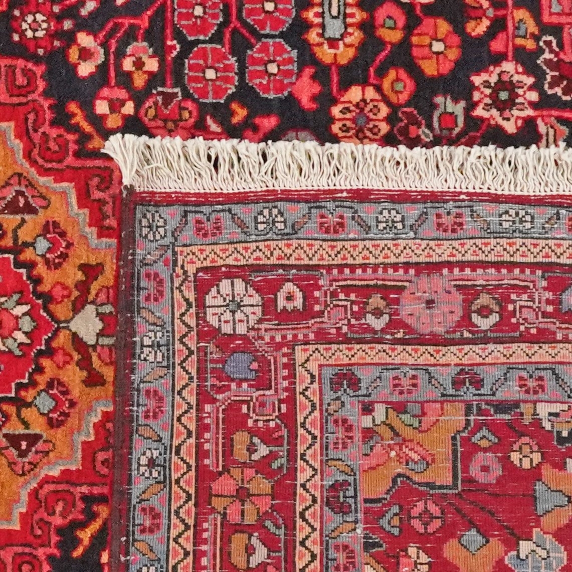 Djozan — Hand-knotted, 105x147 cm, Blue, 100% Virgin Wool | View 6