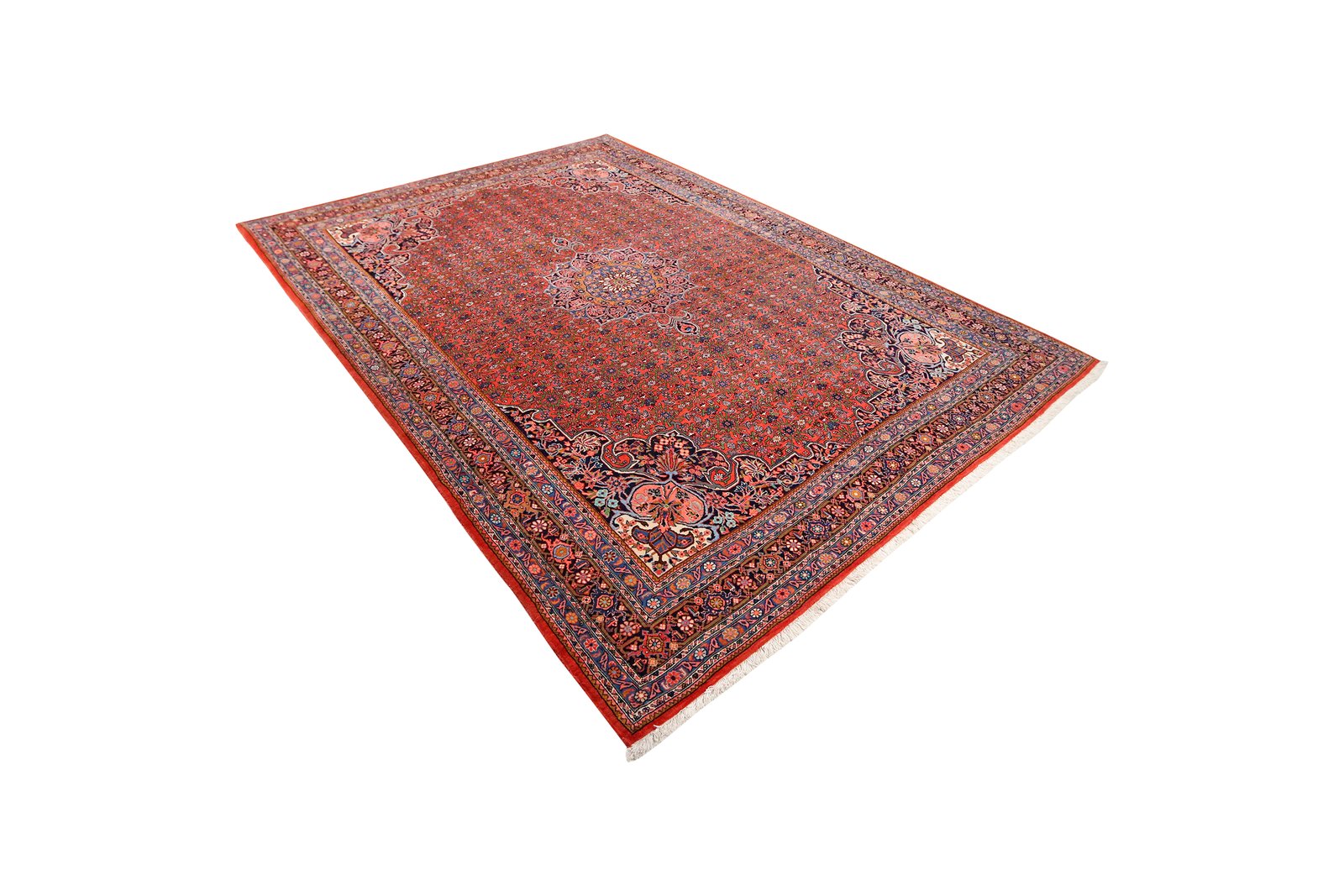 Bidjar — Hand-knotted, 212x313 cm, Red, 100% Virgin Wool | View 5