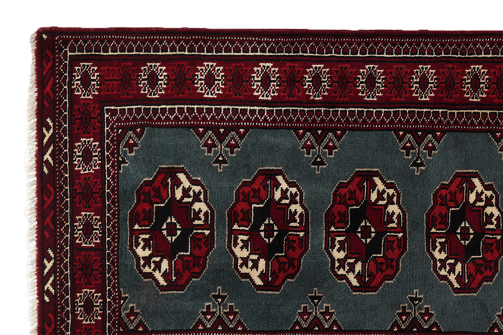 Nasrabad — Hand-knotted, 100x149 cm, Red, 100% Virgin Wool | View 3