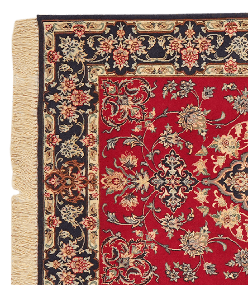 Isfahan — Hand-knotted, 85x222 cm, Red, 100% Virgin Wool | View 3