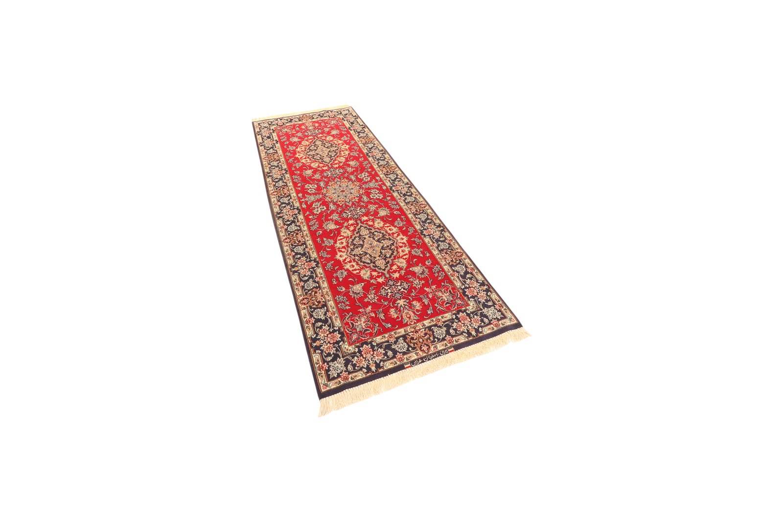 Isfahan — Hand-knotted, 85x222 cm, Red, 100% Virgin Wool | View 5