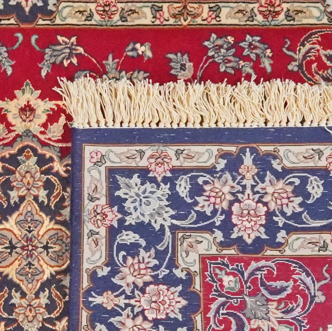 Isfahan — Hand-knotted, 85x222 cm, Red, 100% Virgin Wool | View 6