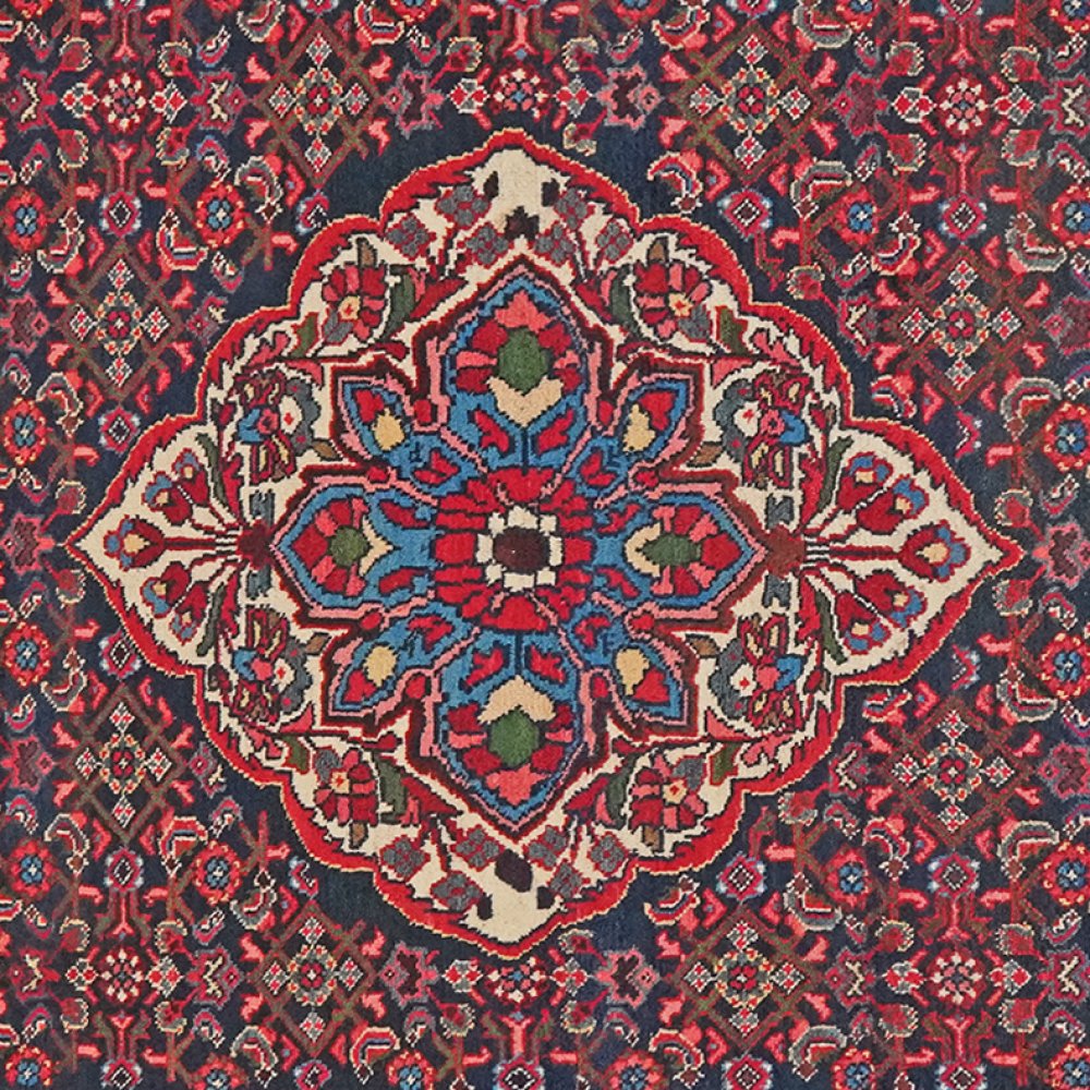 Koutabad — Hand-knotted, 147x207 cm, Blue, 100% Virgin Wool | View 4