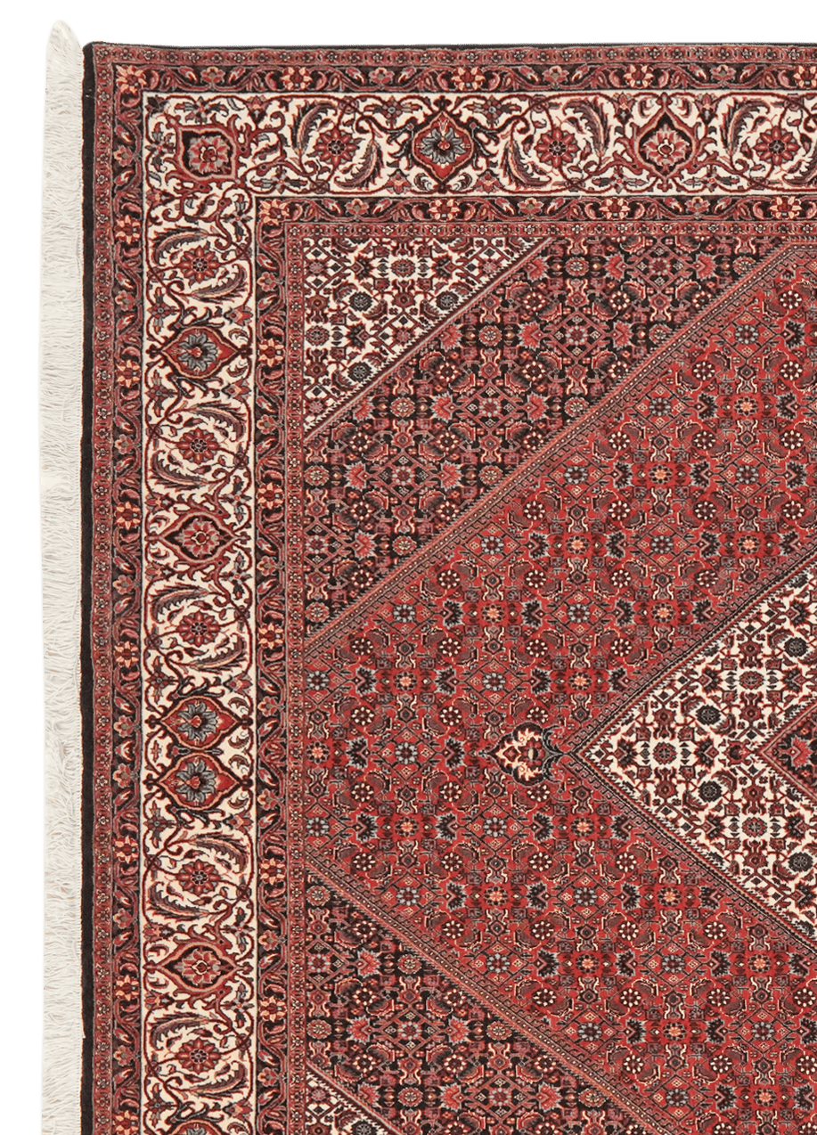 Bidjar Bookan — Hand-knotted, 203x250 cm, Red, 90% Schurwolle, 10% Seide | View 3