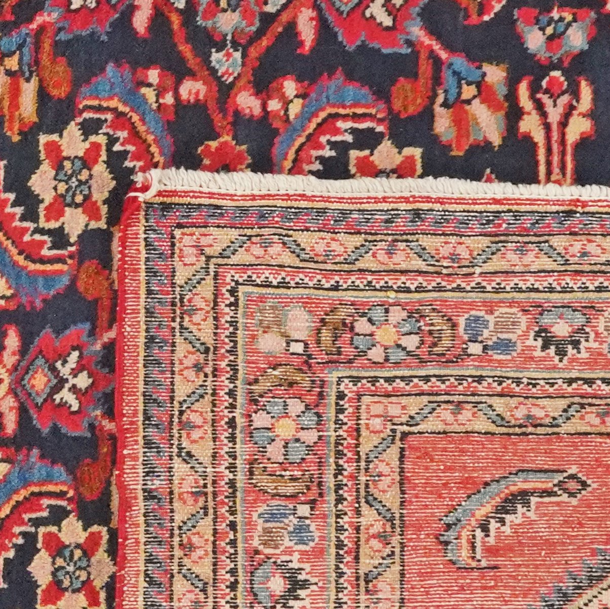Lilian — Hand-knotted, 110x160 cm, Blue, 100% Virgin Wool | View 6