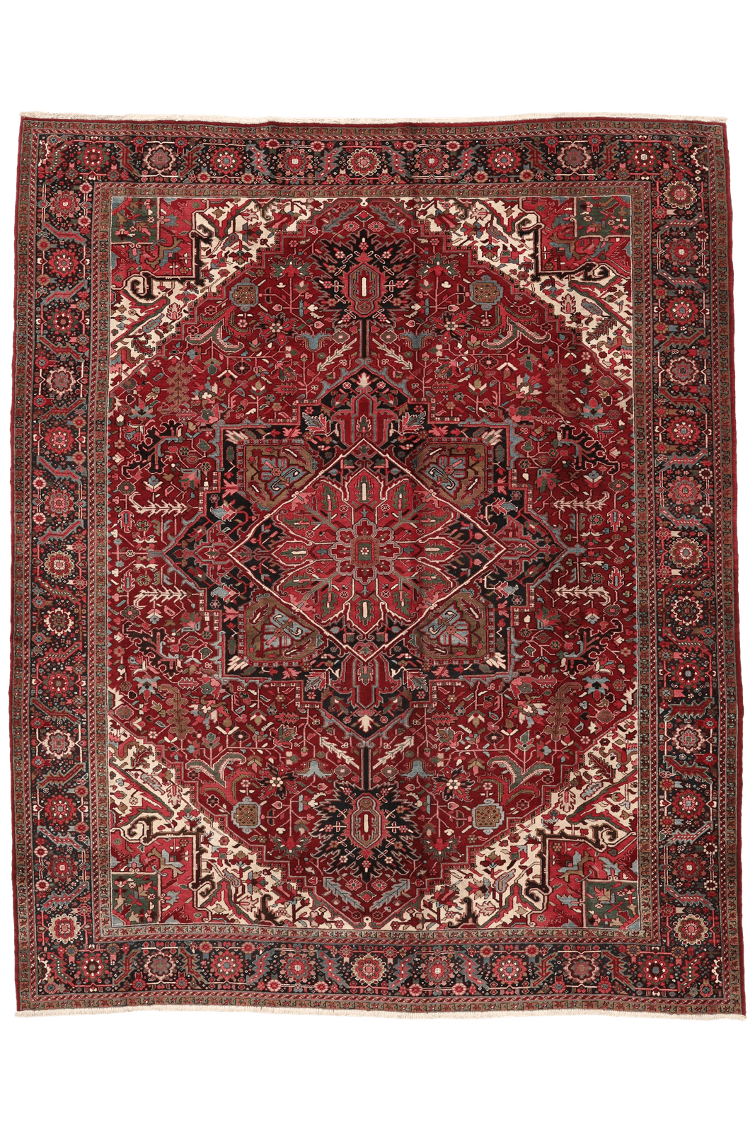 Heriz — Hand-knotted, 358x438 cm, 100% Virgin Wool | Main view