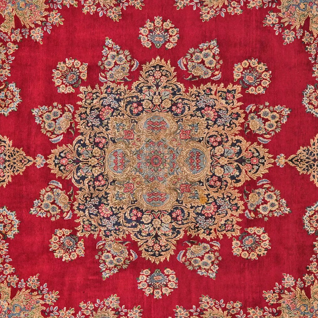 Ravar — Hand-knotted, 296x414 cm, Red, 100% Virgin Wool | View 4