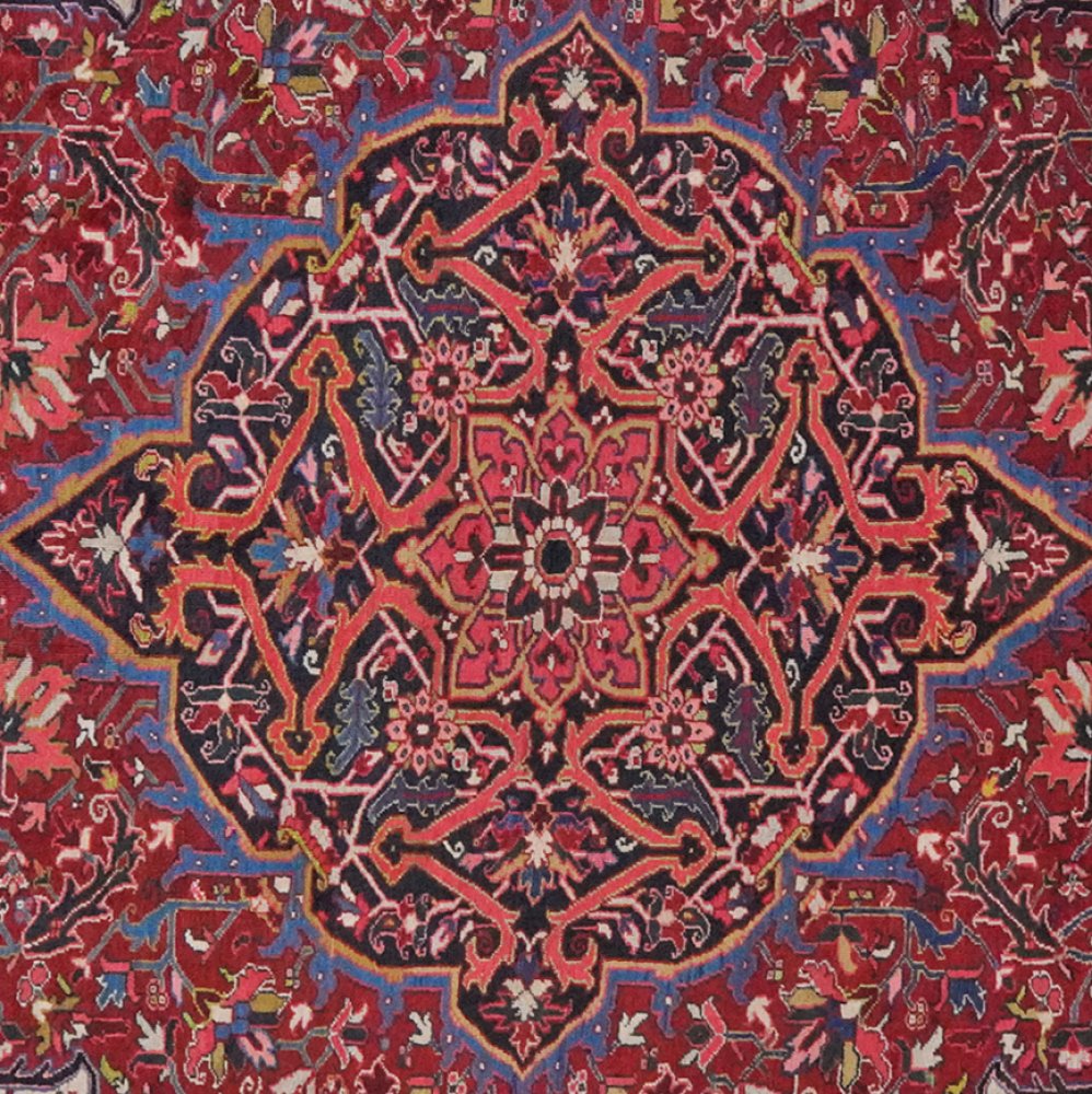 Heriz — Hand-knotted, 293x385 cm, Red, 100% Virgin Wool | View 4