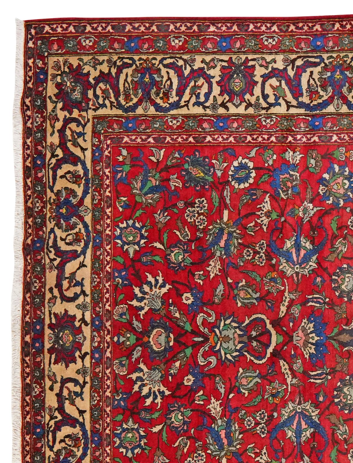 Isfahan — Hand-knotted, 262x355 cm, Red, 100% Virgin Wool | View 3