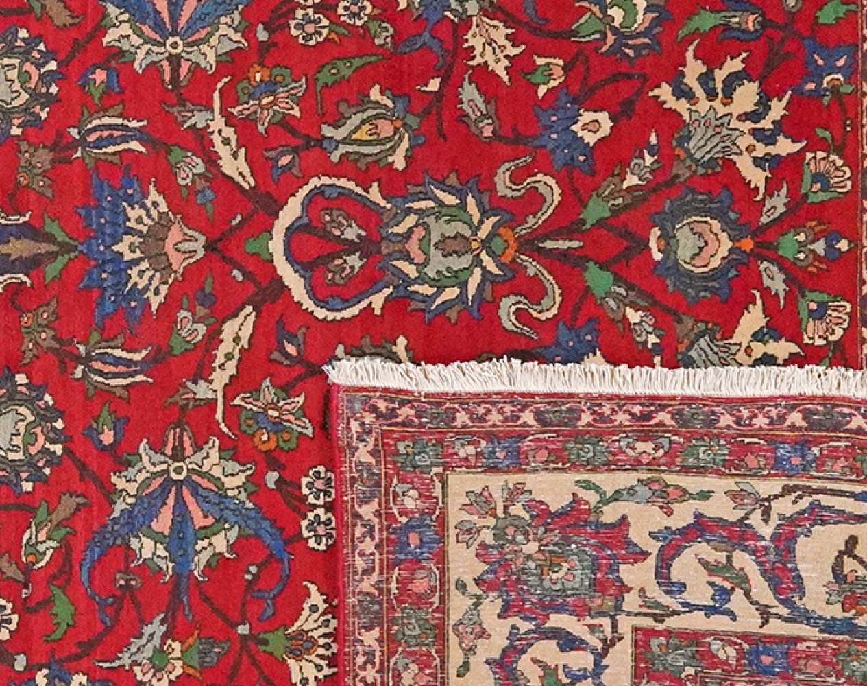Isfahan — Hand-knotted, 262x355 cm, Red, 100% Virgin Wool | View 6