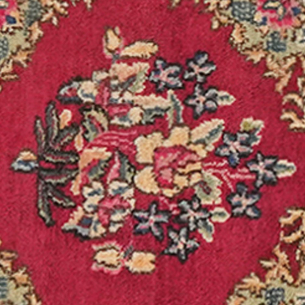 Ravar — Hand-knotted, 48x50 cm, Red, 100% Virgin Wool | View 4