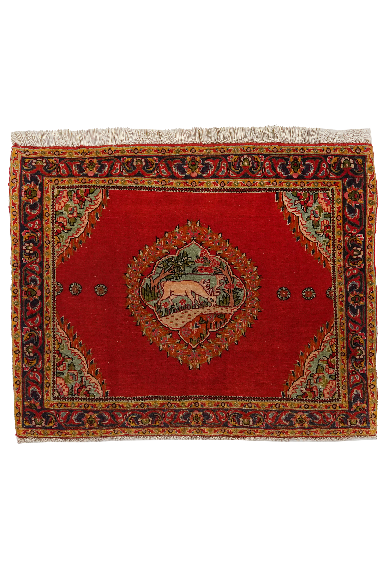 Bidjar — Handgefertigt, 86x70 cm, Blau, 100% Virgin Wool | Main view